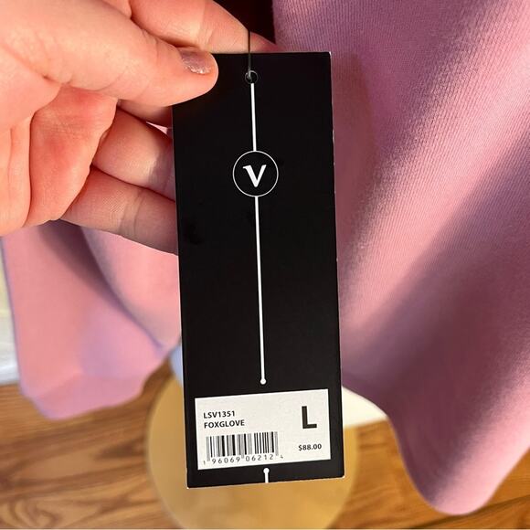 NWT VELOCITY | Pink Long Sleeve Cropped Sweatshirt Top - Picture 6 of 6